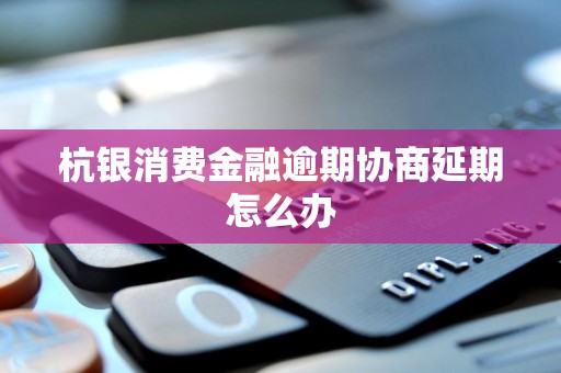 如何與杭銀消費金融協商逾期延期？步驟、技巧與風險這里全有！